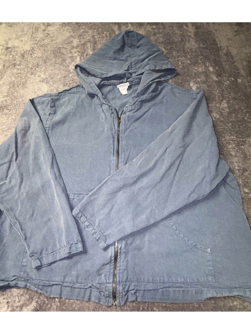 Vintage 90s BTB Better Than Basic A.C.C. Zip Up Jacket Light Blue Canada 1XL